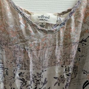 Wilfred 100% Silk Top with Floral Design